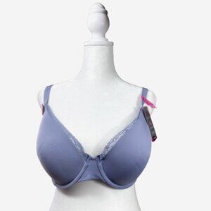 Maidenform Periwinkle Blue T-Shirt Bra 40C NWT Lightly Lined Underwire